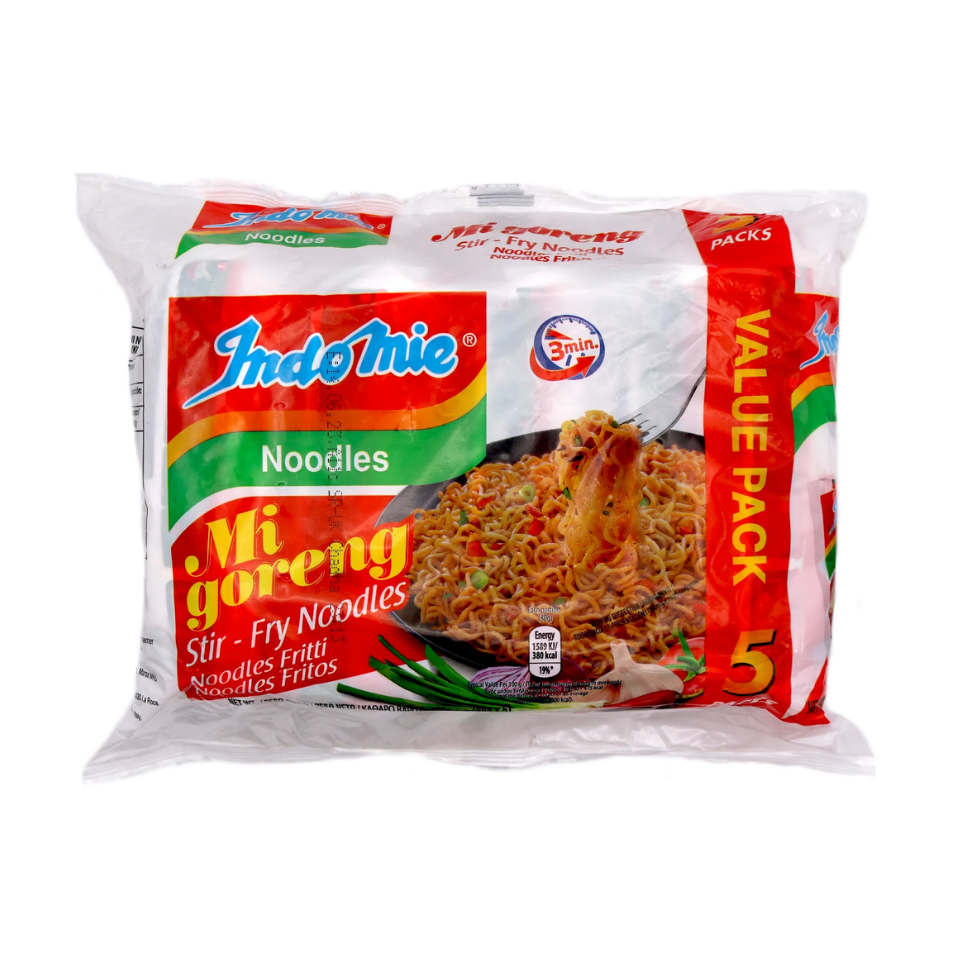 Indomie Fried Instant Noodles - Mi Goreng 5 packs, 80g*5