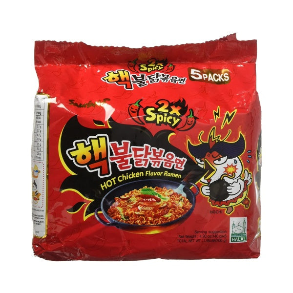 Samyang Carbonara Noodles Carbo Hot Chicken Buldak Ramen 130g (Pack of 5)  HALAL 8801073142312